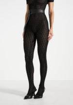 pointelle-knit-off-the-shoulder-jumpsuit-with-belt-black