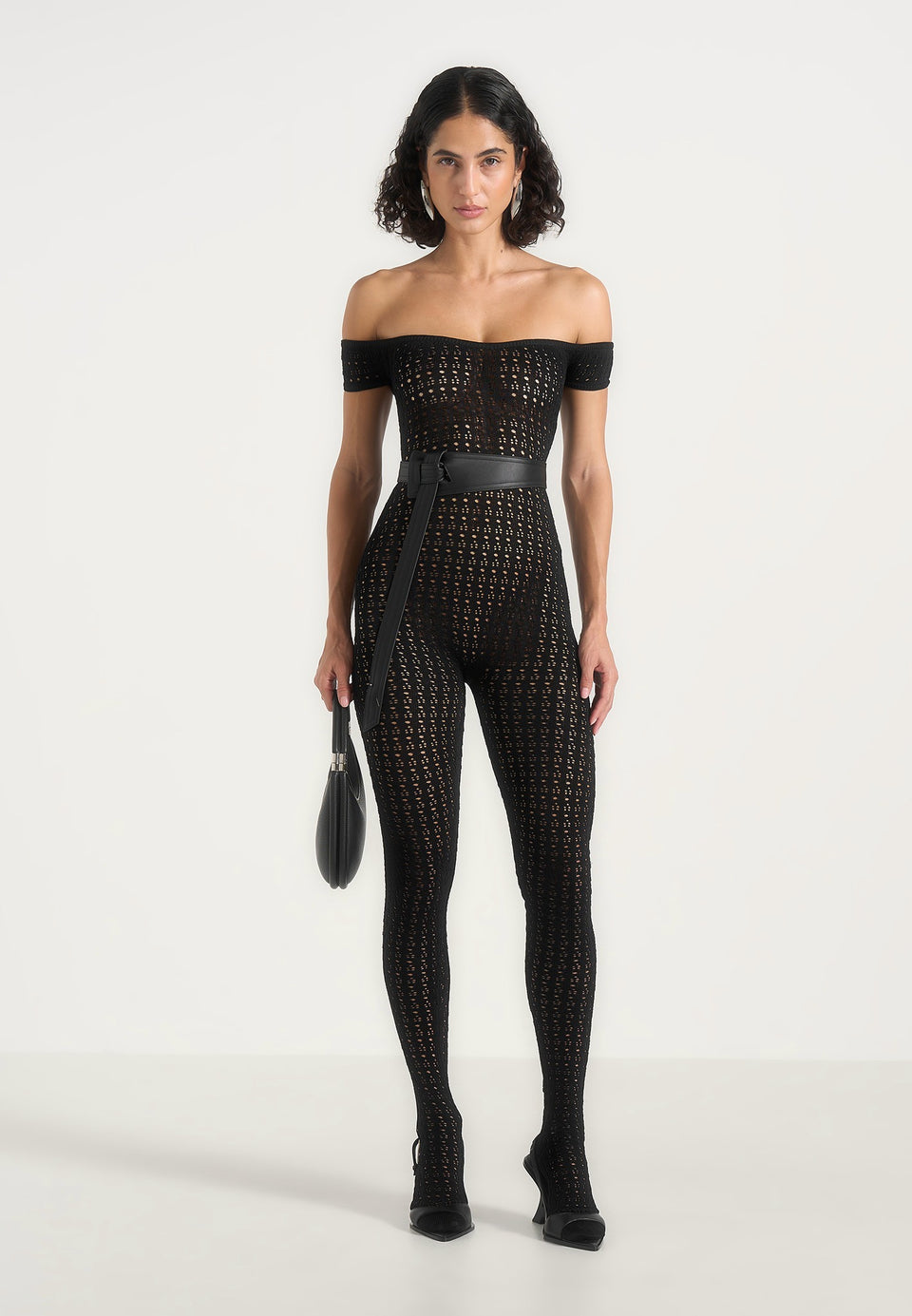 pointelle-knit-off-the-shoulder-jumpsuit-with-belt-black