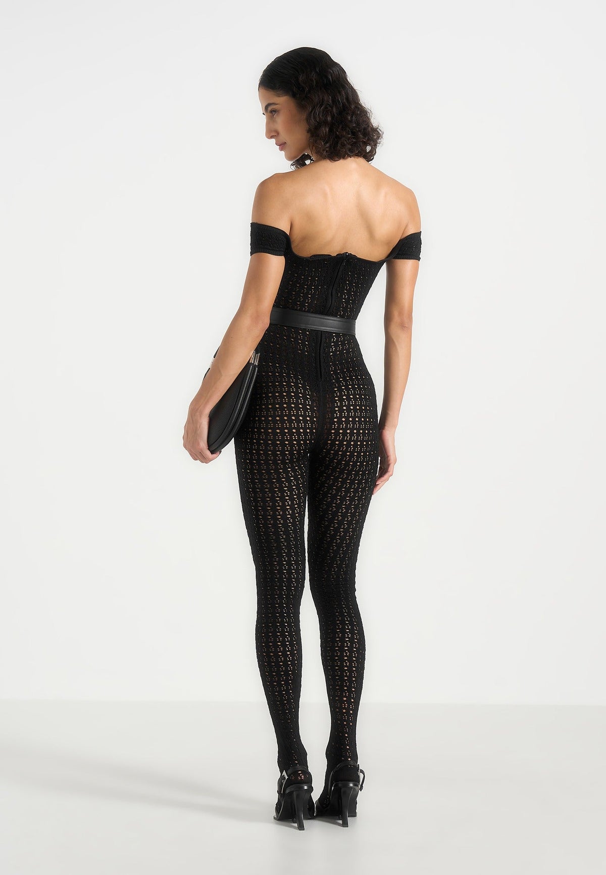 pointelle-knit-off-the-shoulder-jumpsuit-with-belt-black