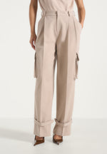 textured-tailored-pleated-cargo-trousers-taupe-1