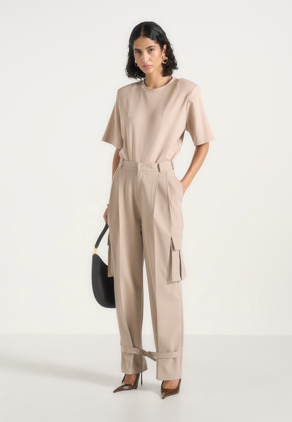 textured-tailored-pleated-cargo-trousers-taupe-1