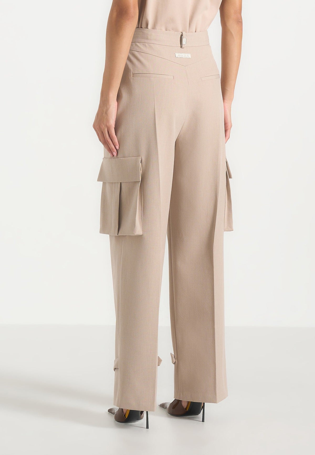textured-tailored-pleated-cargo-trousers-taupe-1