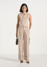 tailored-wrap-waistcoat-taupe
