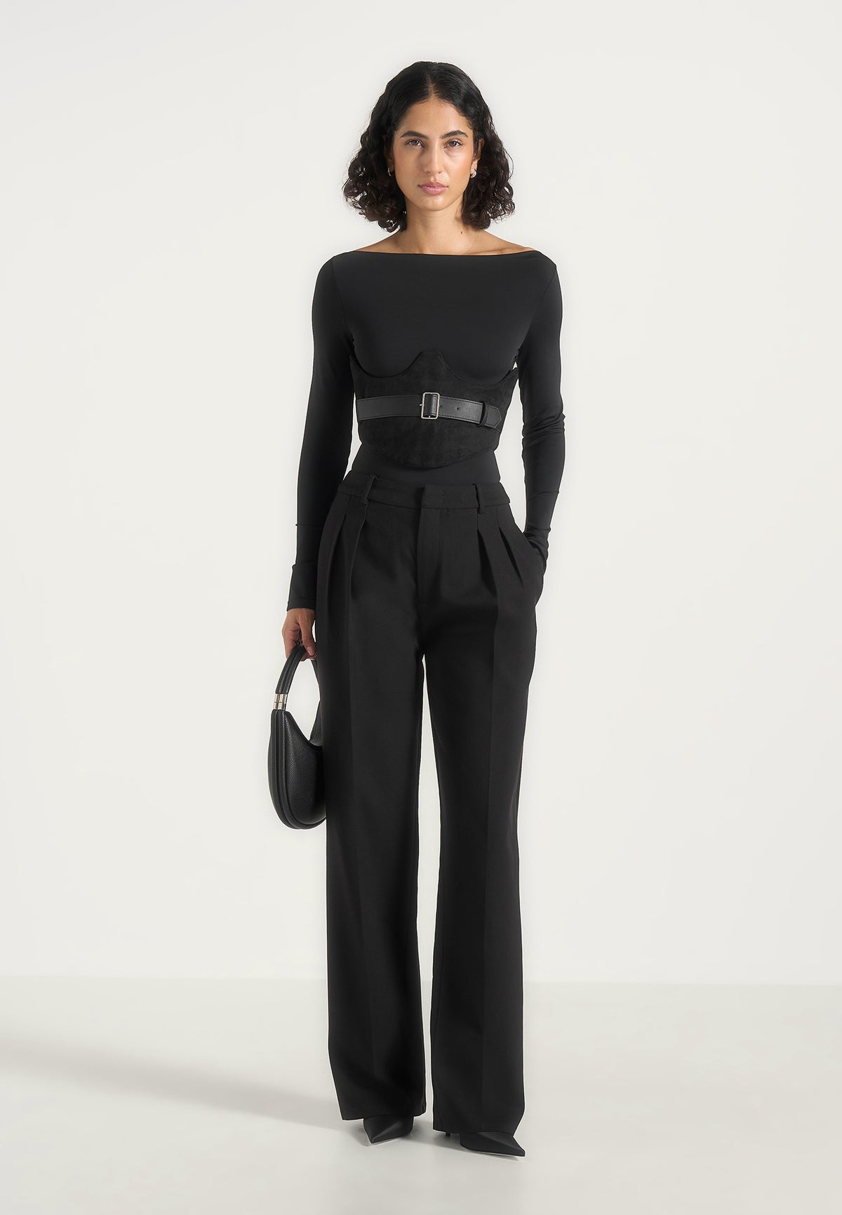suede-leather-corset-belt-black