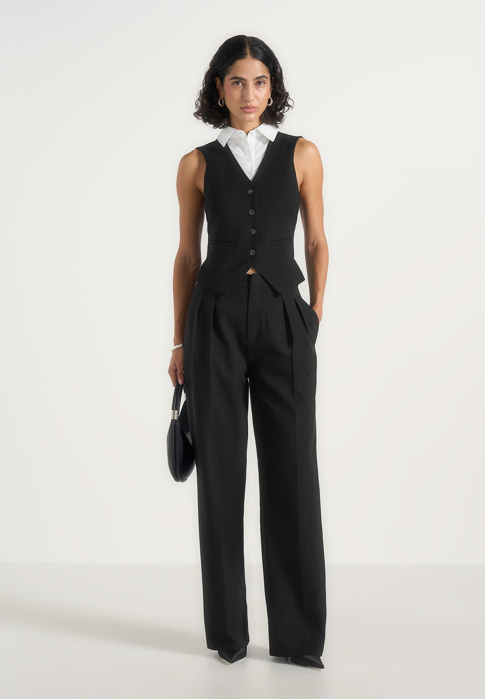 irene-collar-detail-cinched-waistcoat-black-white