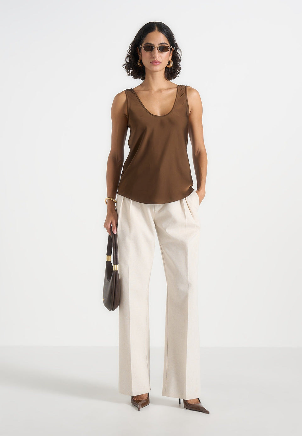 mathilda-satin-scoop-neck-open-back-tank-top-brown