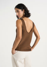 mathilda-satin-scoop-neck-open-back-tank-top-brown