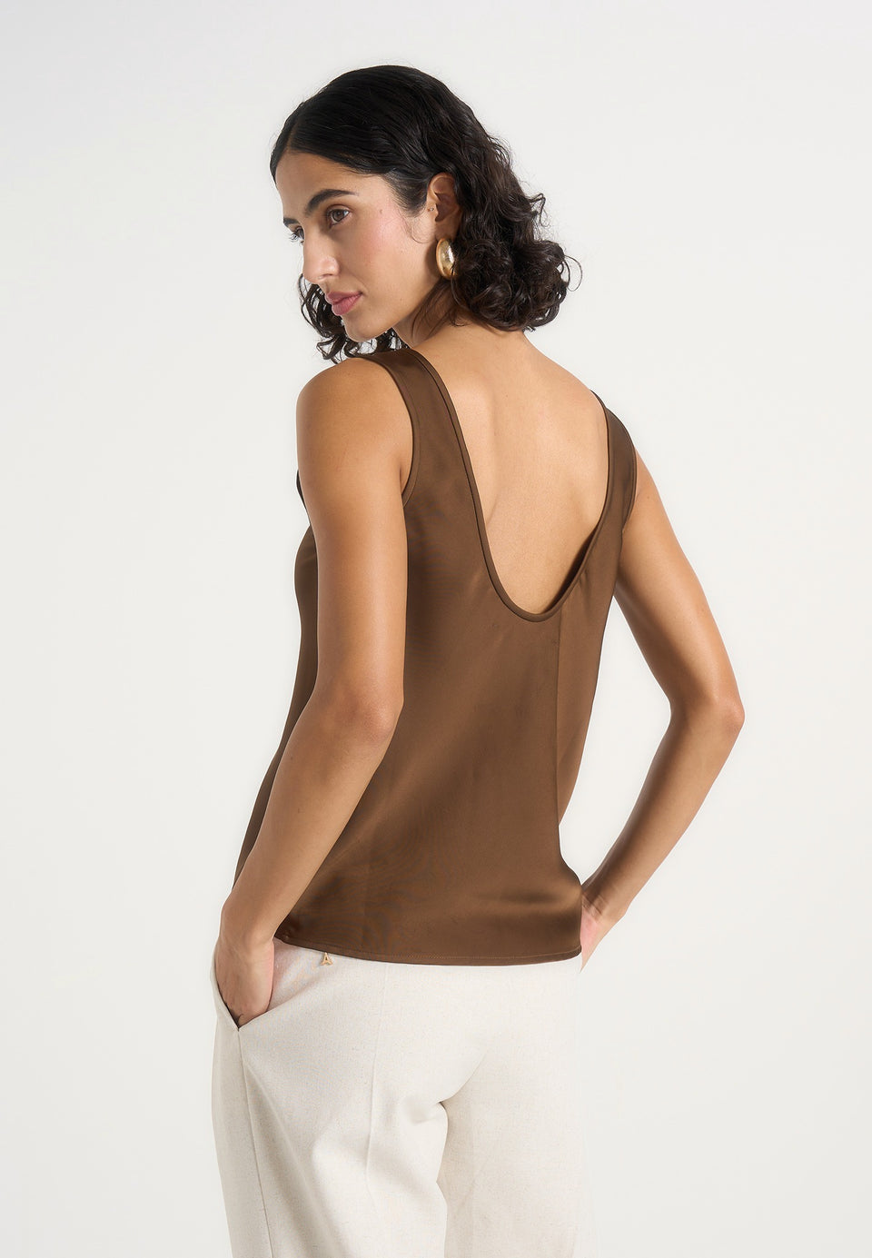 mathilda-satin-scoop-neck-open-back-tank-top-brown