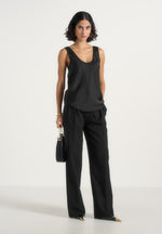 mathilda-satin-scoop-neck-open-back-tank-top-black