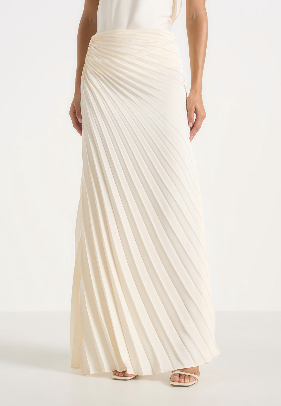 fiona-satin-fan-pleat-maxi-skirt-ivory