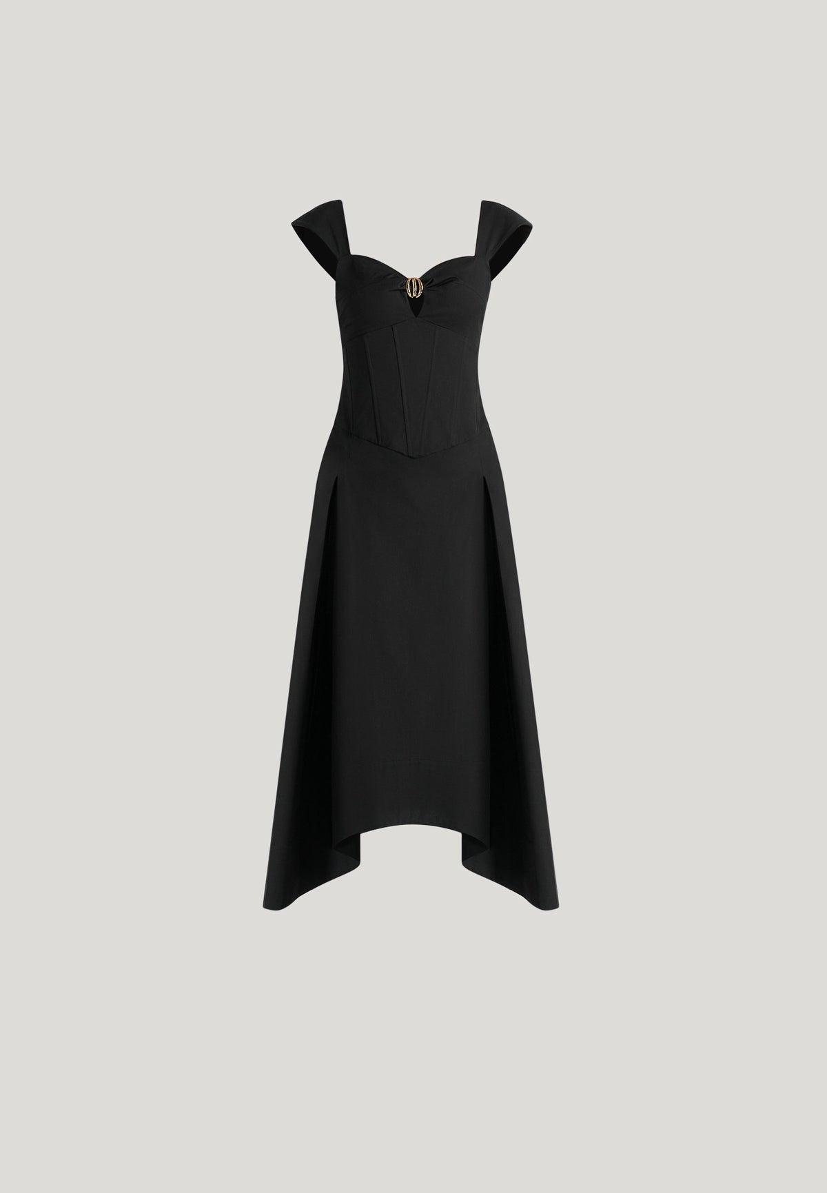 faith-cap-sleeve-corset-cotton-midi-dress-black
