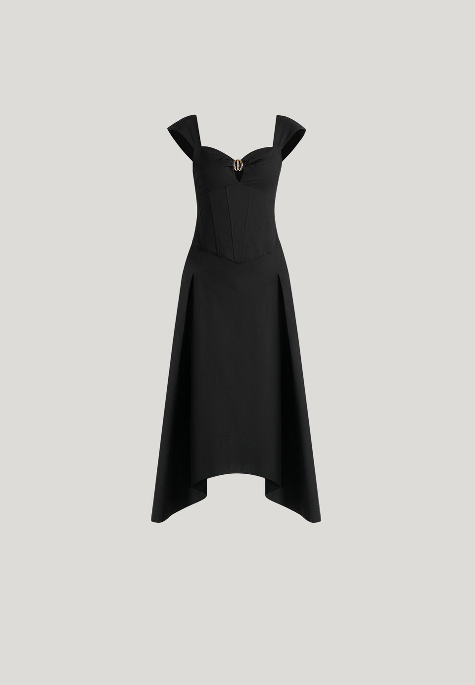 faith-cap-sleeve-corset-cotton-midi-dress-black