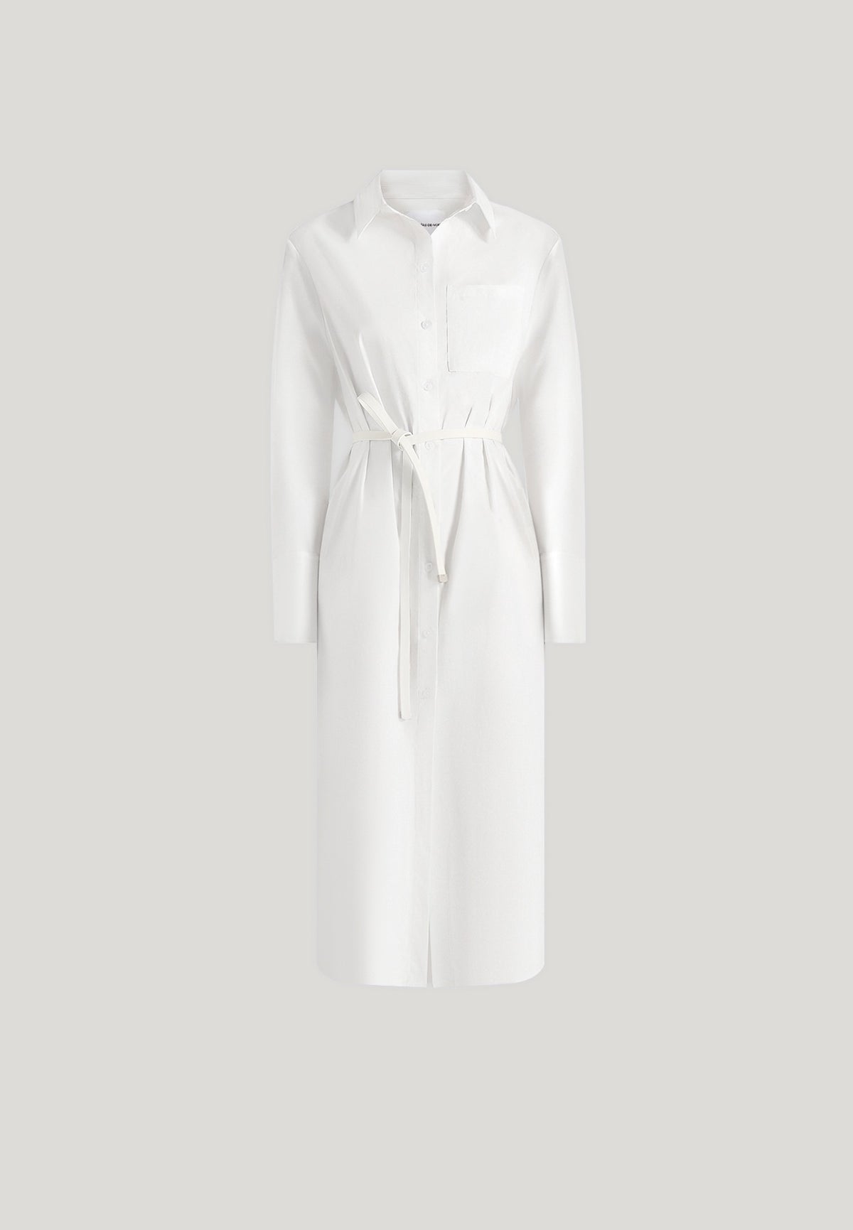 isa-belted-cotton-midi-shirt-dress-white