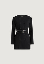 sierra-double-breasted-belted-blazer-dress-black