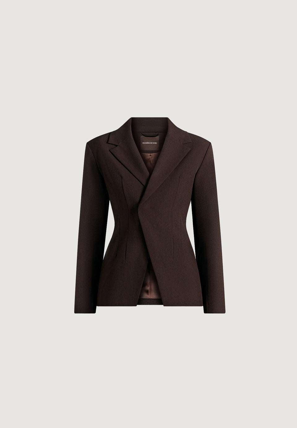 beatrice-tailored-cinched-blazer-dark-brown