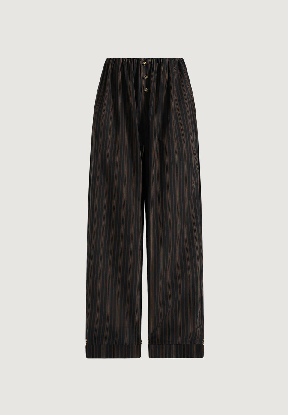 ivanna-elasticated-wide-leg-striped-cotton-trousers-black-brown
