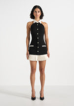 jasmine-halter-pleated-mini-dress-black