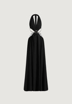 june-chain-belt-cut-out-georgette-halter-maxi-dress-black
