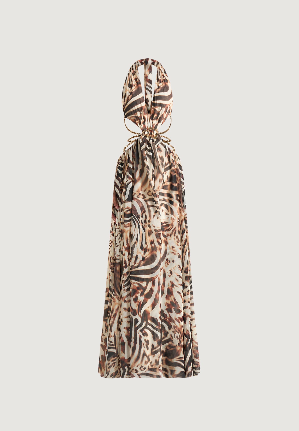 june-chain-belt-cut-out-georgette-halter-maxi-dress-animal