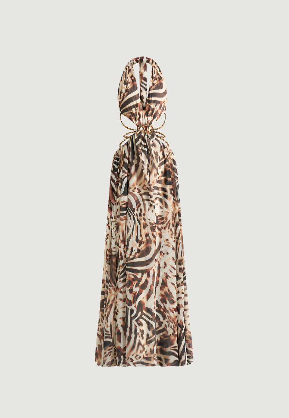 june-chain-belt-cut-out-georgette-halter-maxi-dress-animal