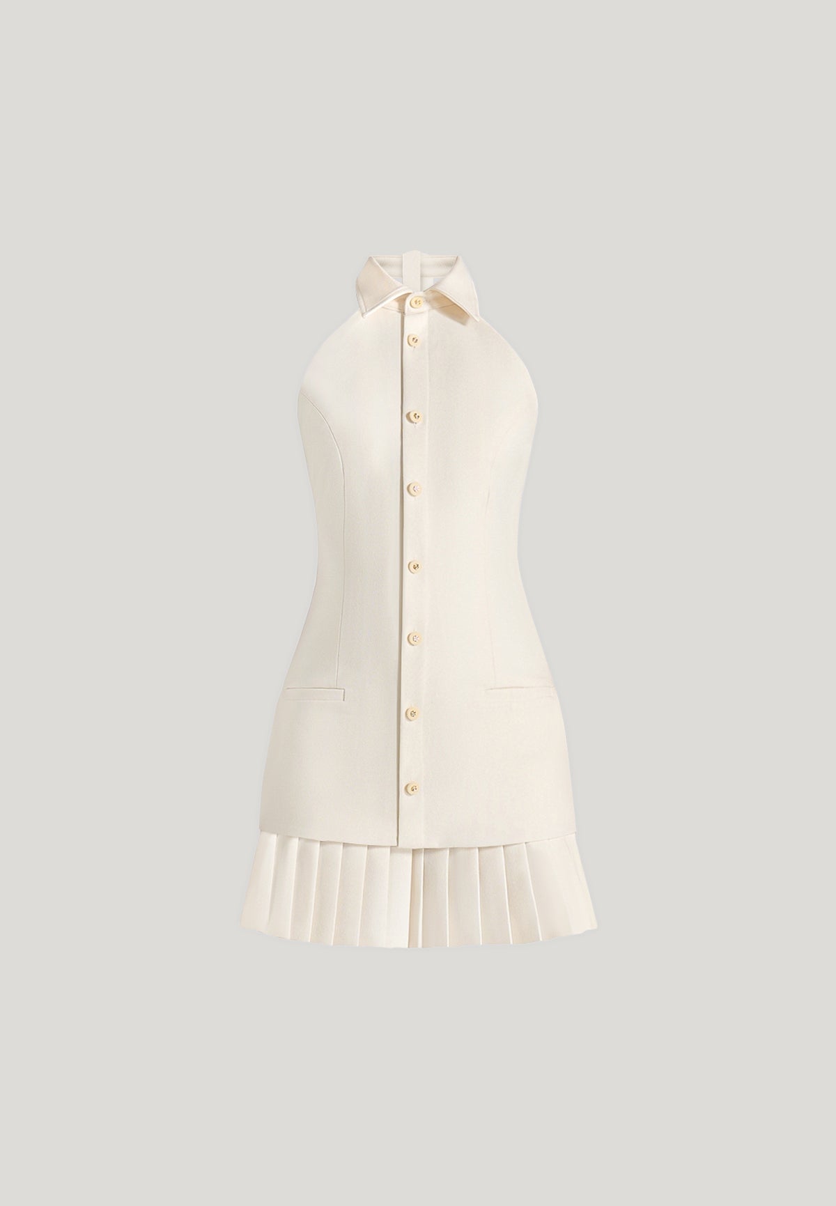 jasmine-halter-pleated-mini-dress-cream