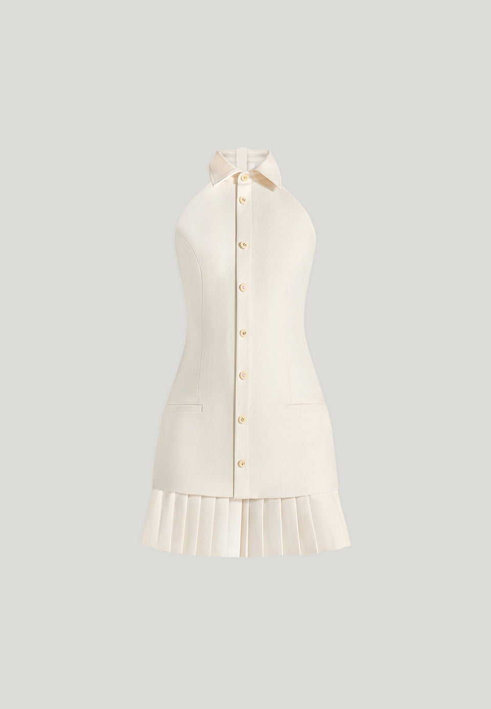jasmine-halter-pleated-mini-dress-cream