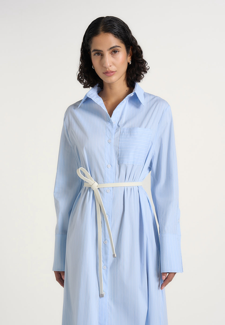 isa-belted-pinstripe-cotton-midi-shirt-dress-pale-blue