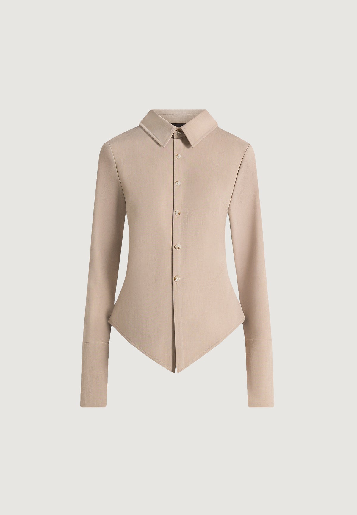 sonia-tailored-cinch-shirt-beige