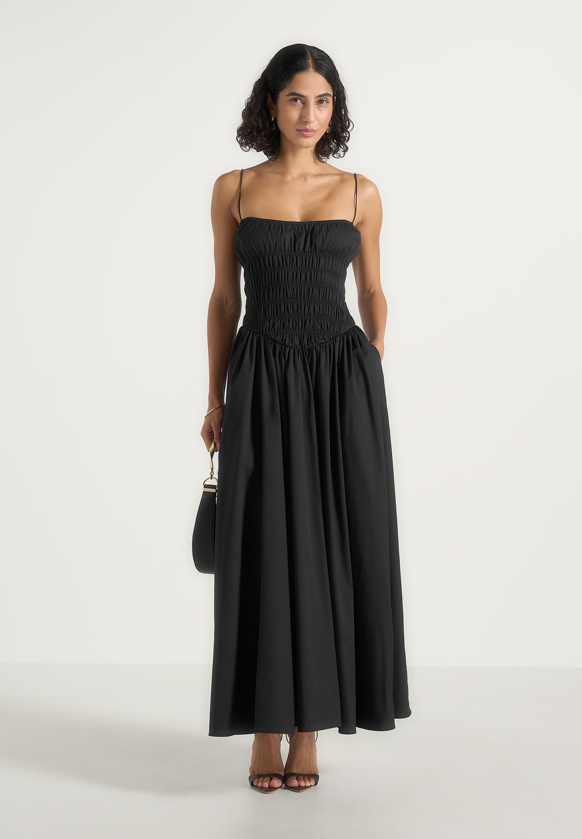 elva-smocked-waist-cotton-maxi-dress-black