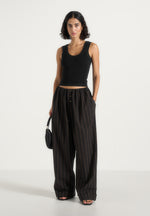 ivanna-elasticated-wide-leg-striped-cotton-trousers-black-brown