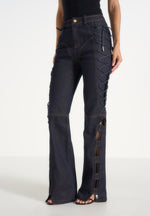 ambre-denim-lace-up-flared-jeans-indigo