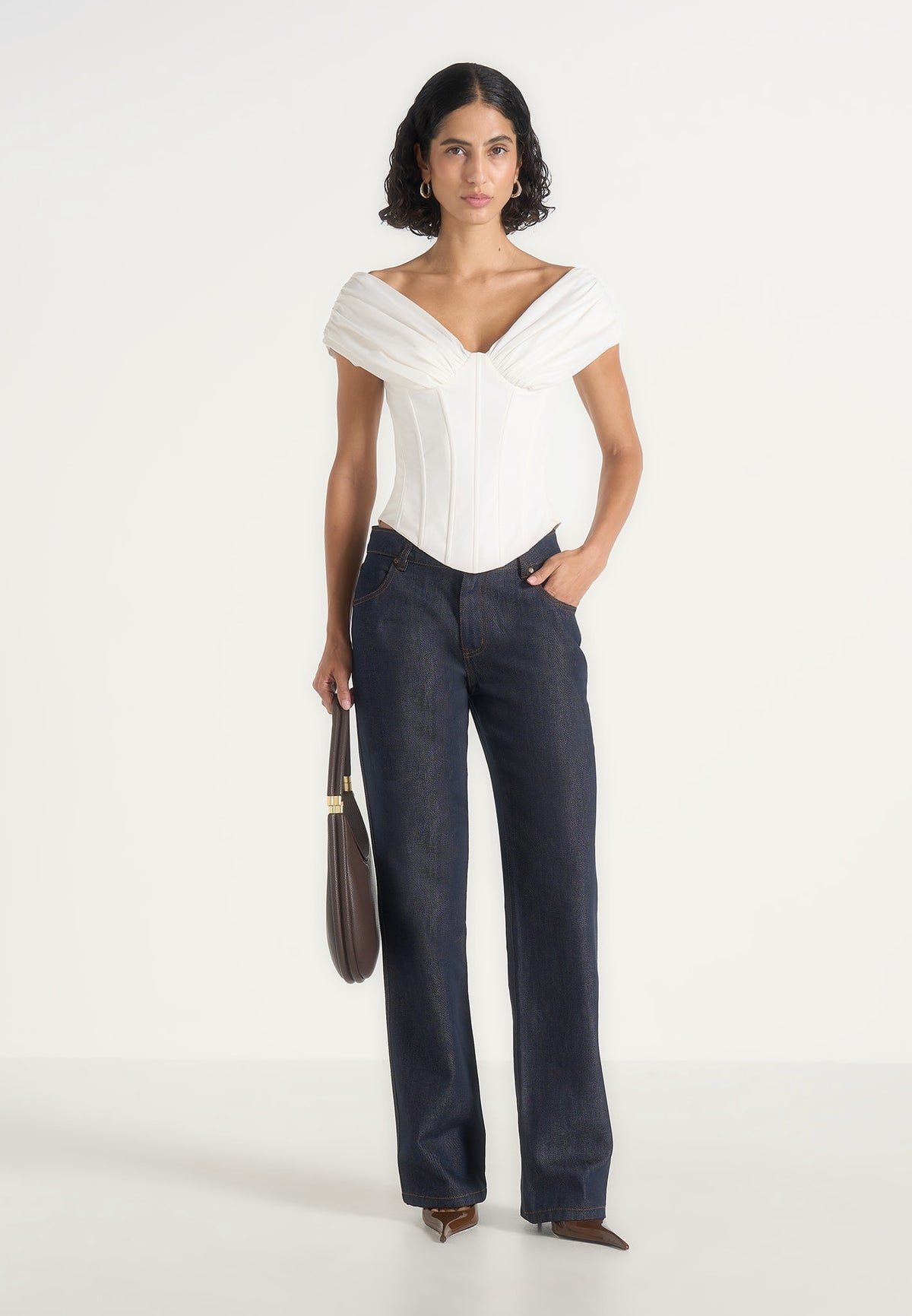 ursula-off-shoulder-pleated-cotton-corset-top-white