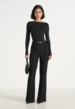 quinn-high-waisted-belted-fit-and-flared-trousers-black
