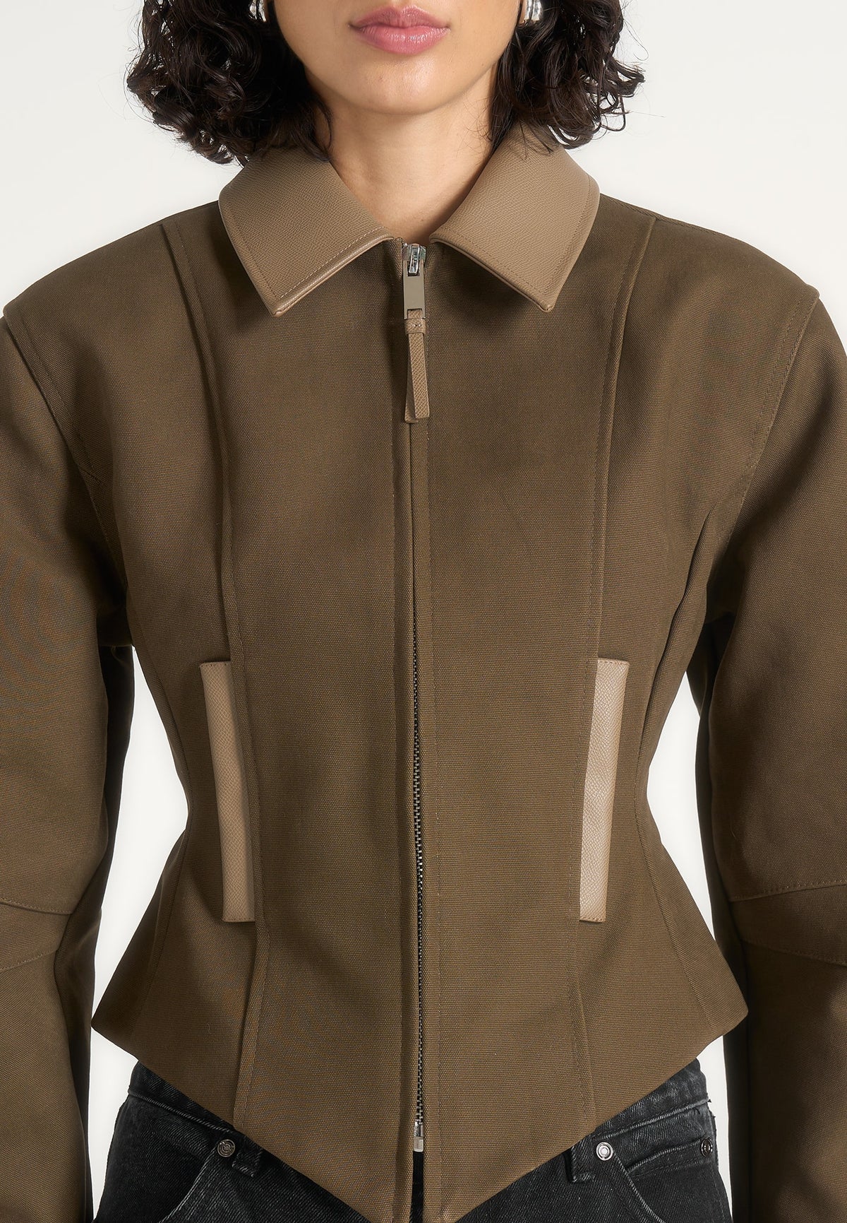 sky-hourglass-gabardine-jacket-khaki
