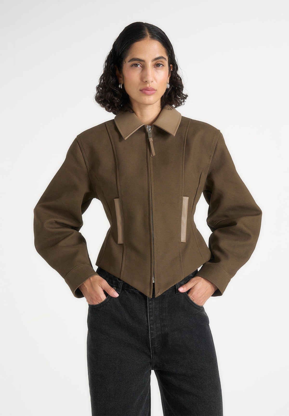 sky-hourglass-gabardine-jacket-khaki