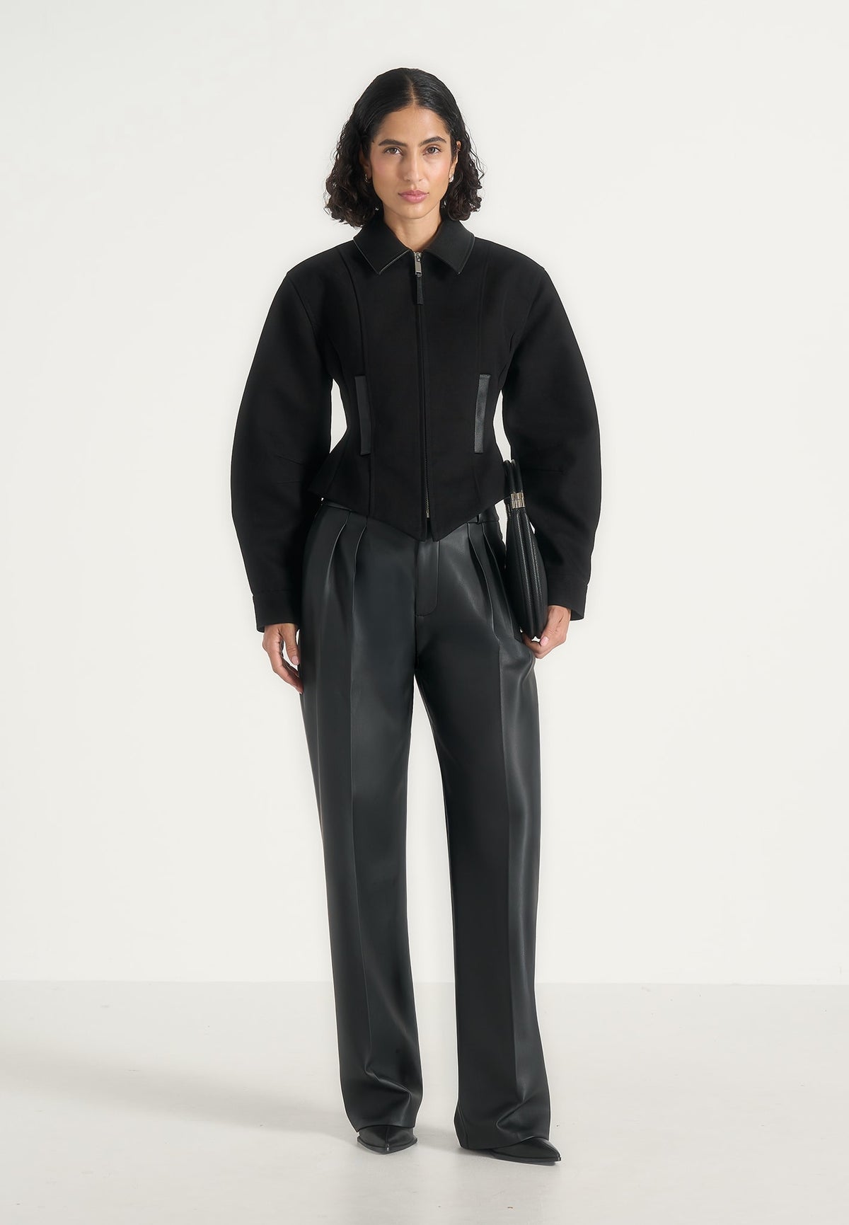 Sky - Hourglass Gabardine Jacket - Black