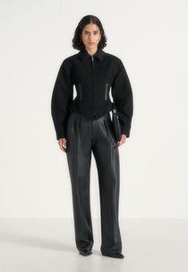 Sky - Hourglass Gabardine Jacket - Black