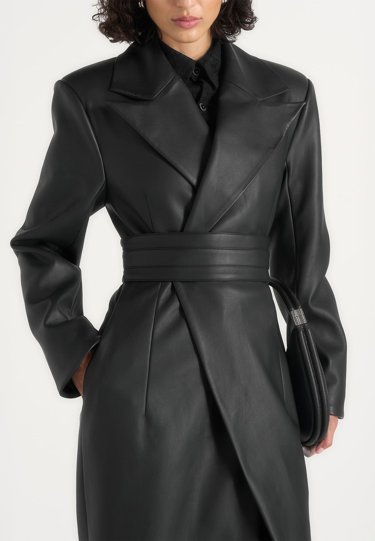 esma-leather-asymmetric-coat-with-cinch-belt-black