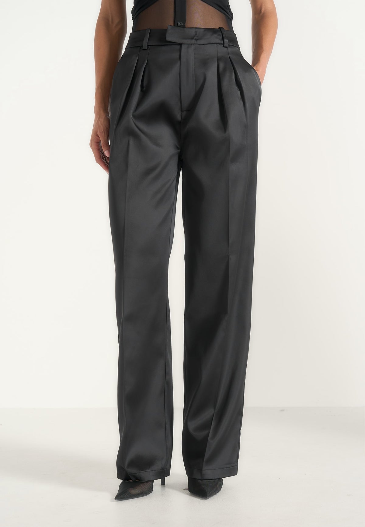 julie-satin-twin-pleat-trousers-black