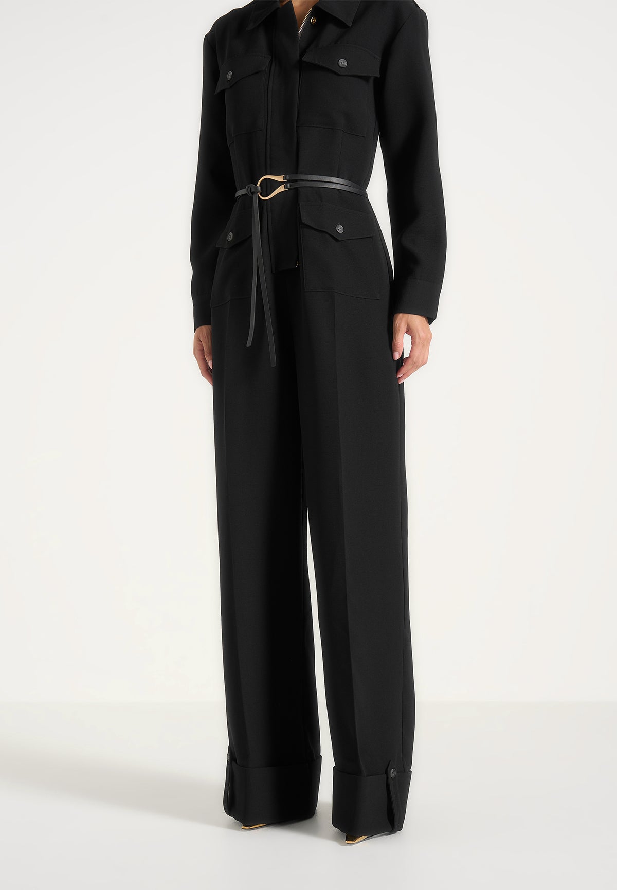 ruby-tailored-crepe-belted-utility-jumpsuit-black