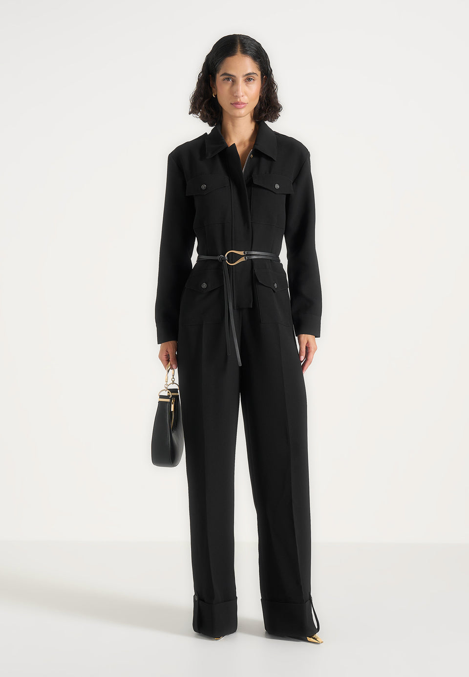 ruby-tailored-crepe-belted-utility-jumpsuit-black
