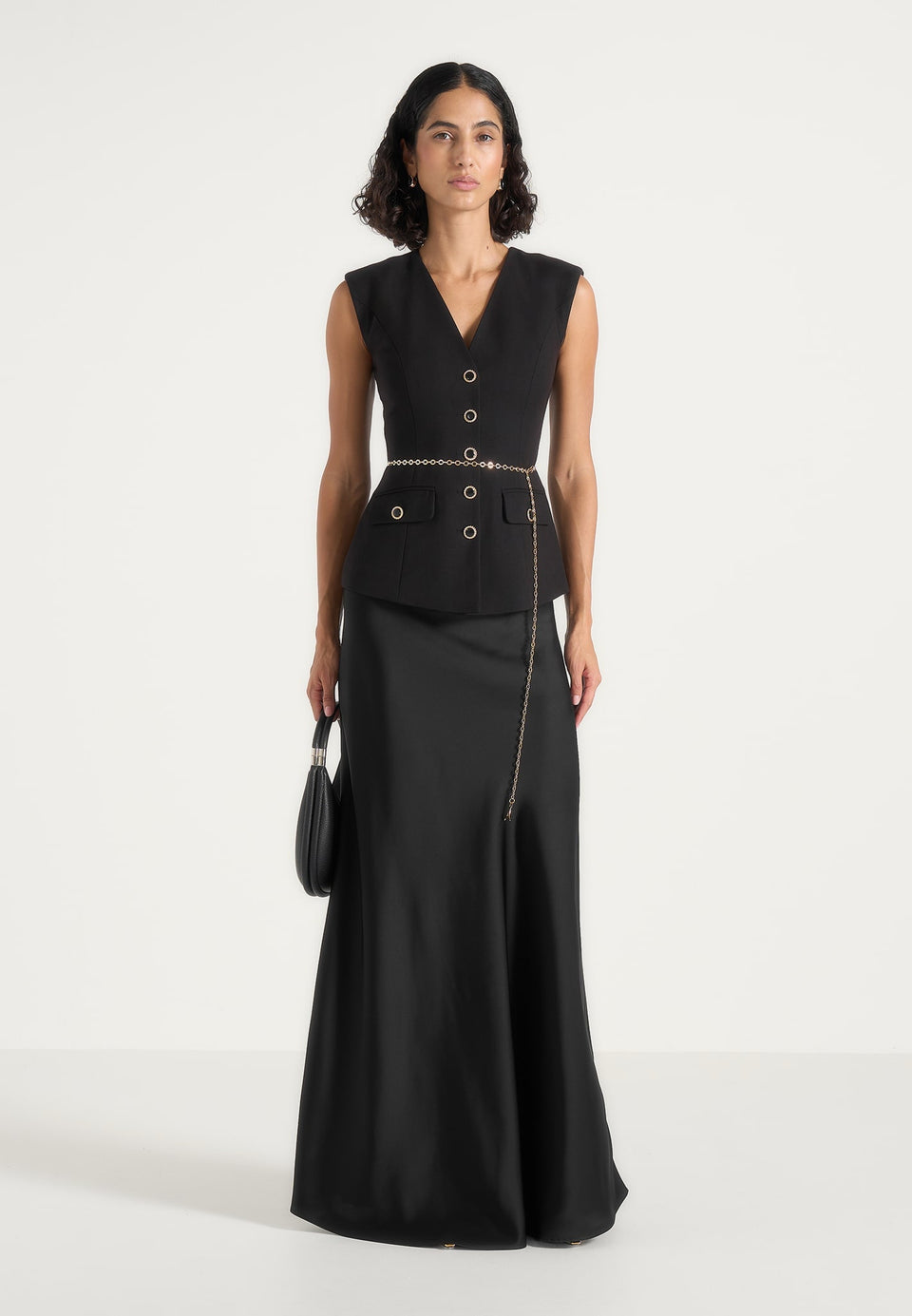 nahla-chain-belt-waistcoat-satin-maxi-dress-black