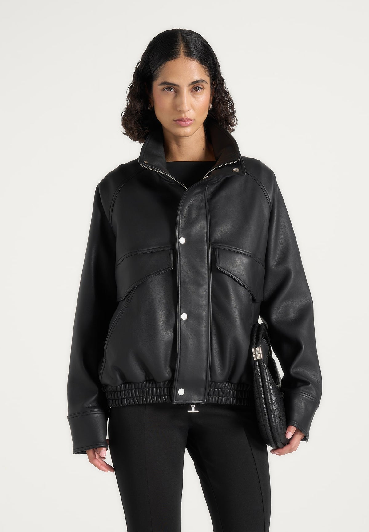 romain-unisex-funnel-neck-leather-relaxed-bomber-jacket
