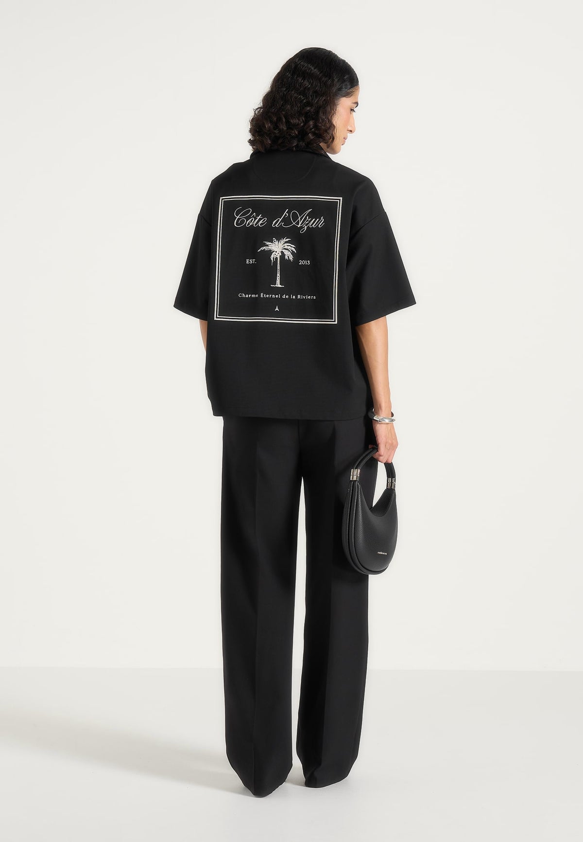 alexis-unisex-cote-dazur-boxy-shirt-black