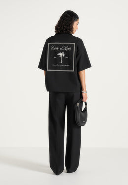 alexis-unisex-cote-dazur-boxy-shirt-black