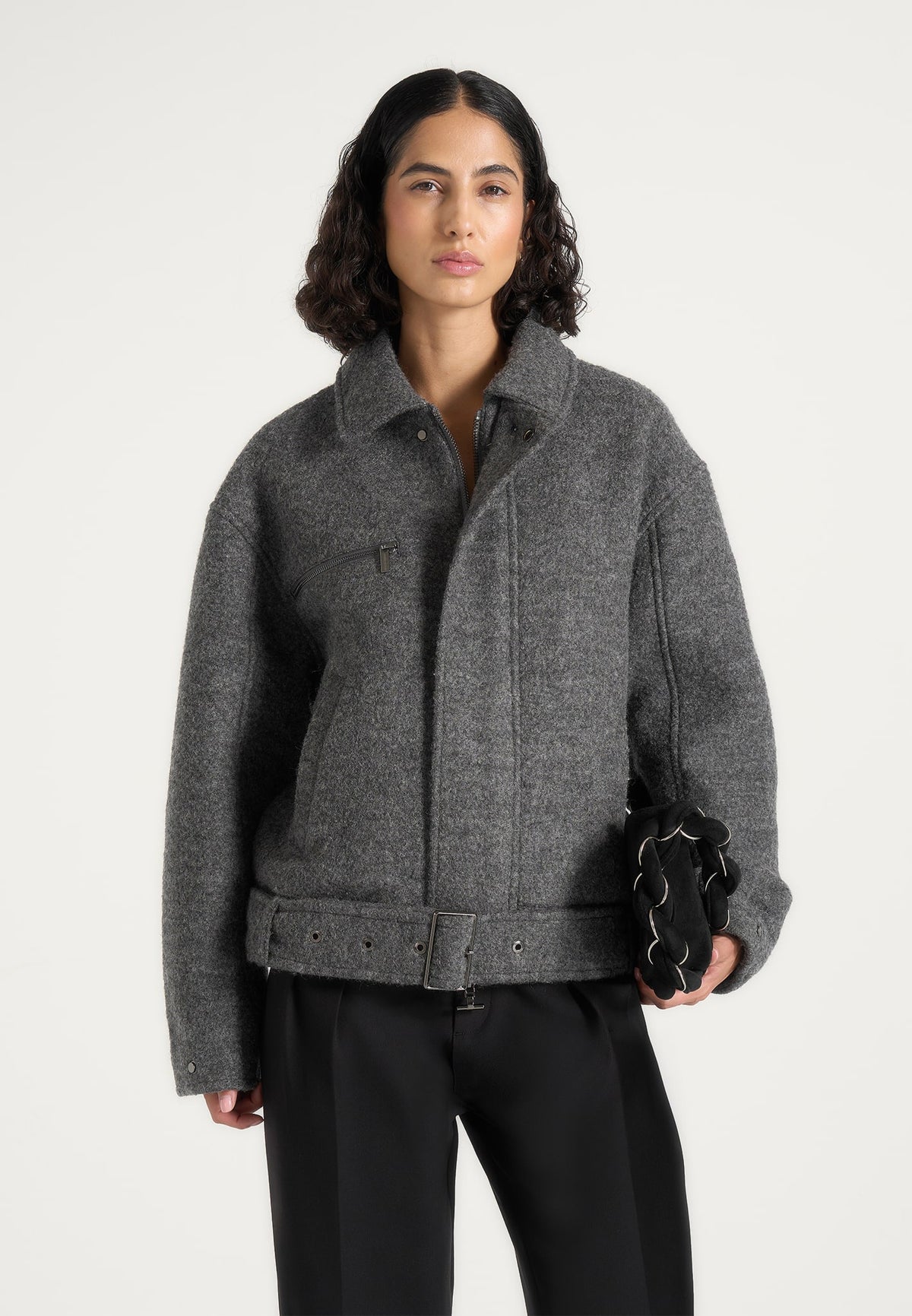 ezra-unisex-wool-belted-bomber-jacket-grey