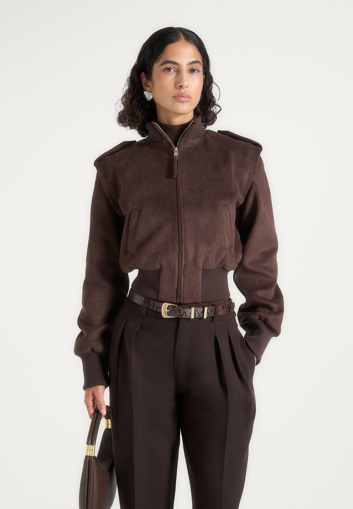 delfina-suede-layered-shoulder-cropped-bomber-jacket-brown