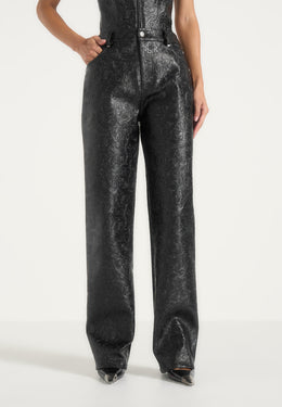 ruth-embossed-leather-mid-rise-trousers-black