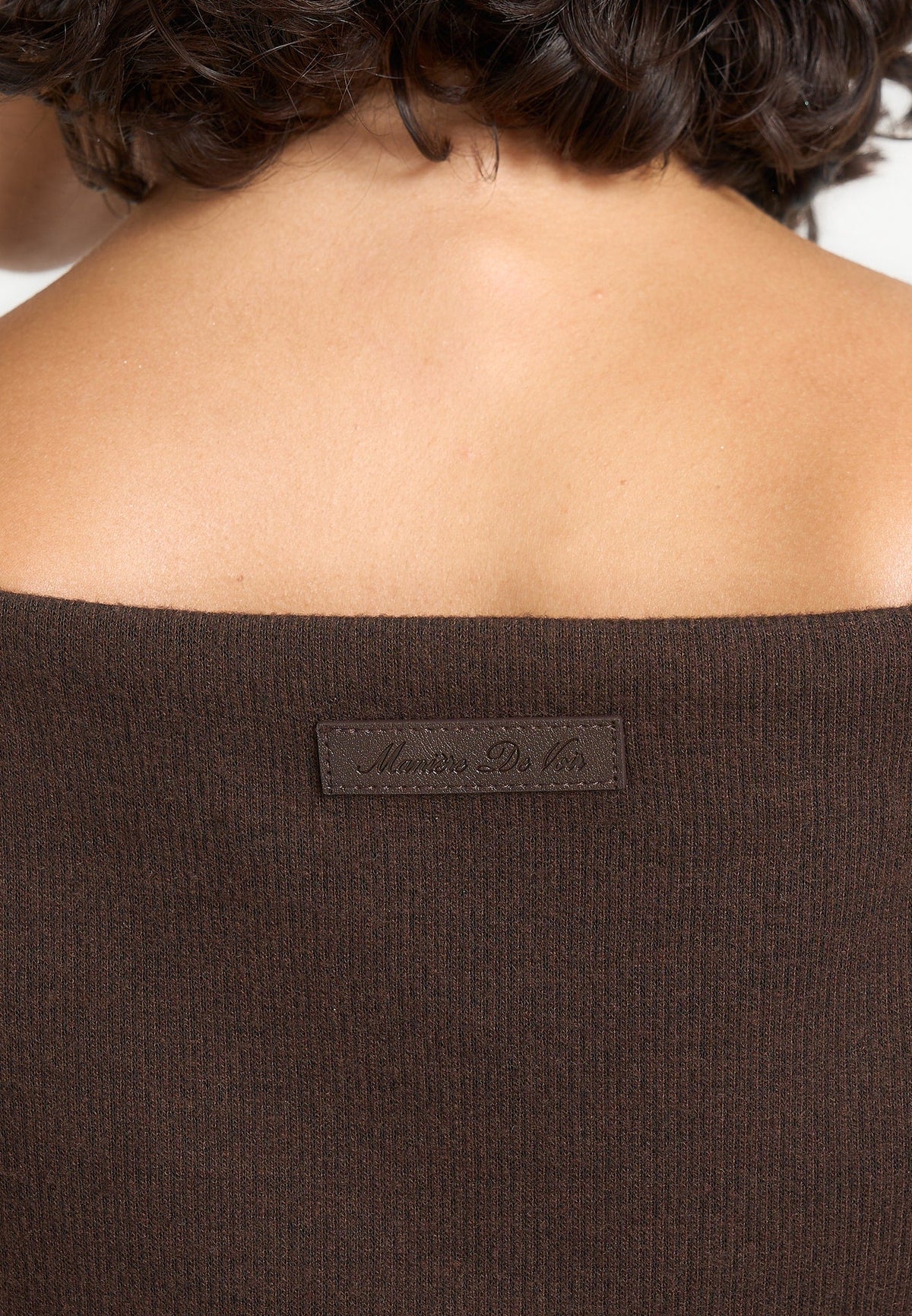 Esme - Belted Knit Maxi Sweater Dress - Brown