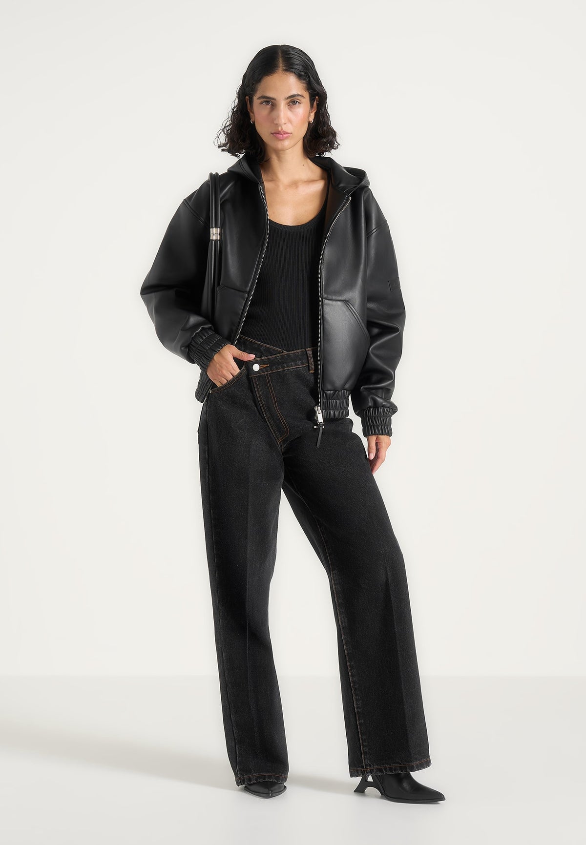 unisex-leather-cropped-hoodie-black1